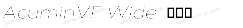 AcuminVF Wide字体转换 AcuminVF Wide字体转换